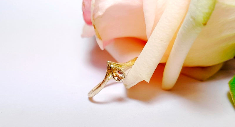 JASMIN saffier druppel ring