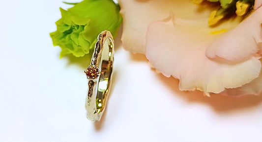 DUST cognac diamant ring